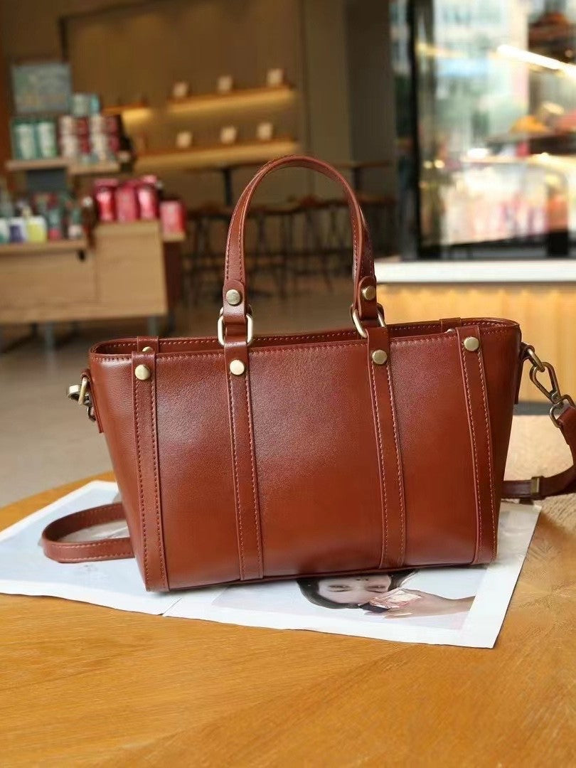 Sacs en cuir de baidie pour femmes Sac à main personnalisable Première couche Cowhide grande capacité devrait