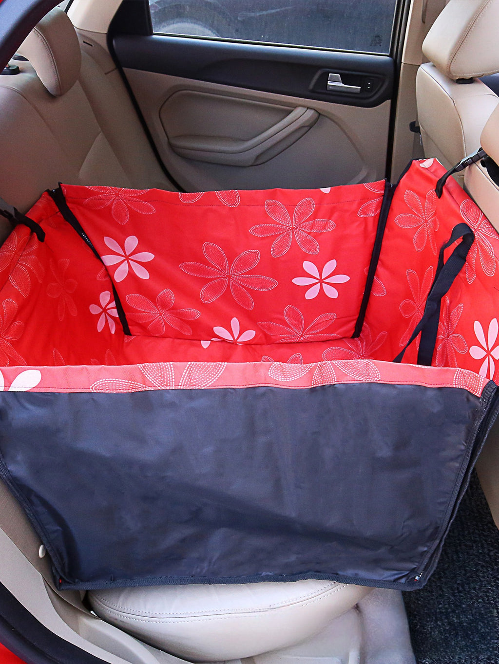 Imprimé arrière Double couche imperméable Pet Car Mat Pet Cat Dog Protection Pet Panier de suspension