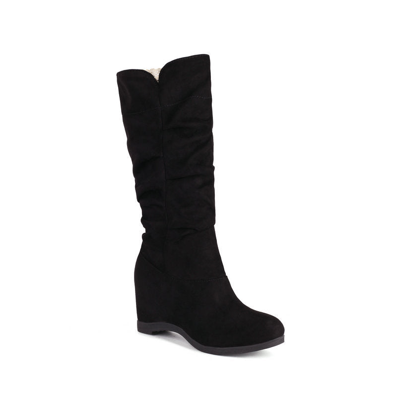 Bottes en tissu Suede pour femmes