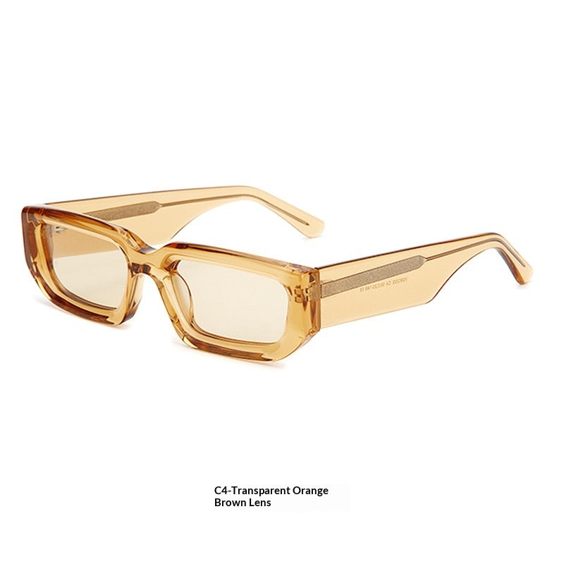 Lunettes de soleil à la mode européenne et américaine avec un cadre carré et des bras de temple larges