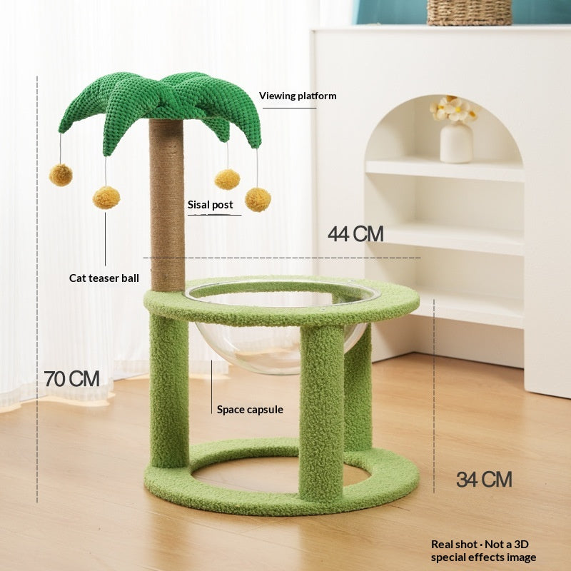 Arbre Cat compact avec lit Cat intégré et jouets