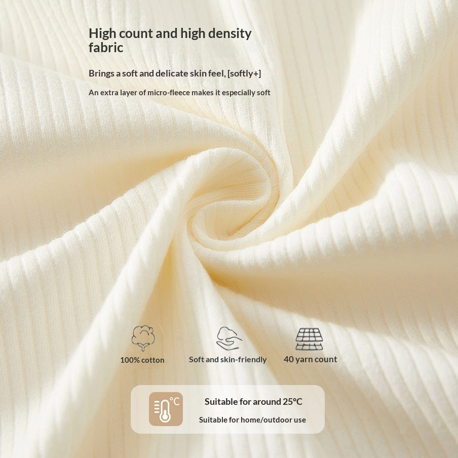 Pure coton sans os Romper Base-couche Vêtements pour bébés Pyjamas unis de couleur unie