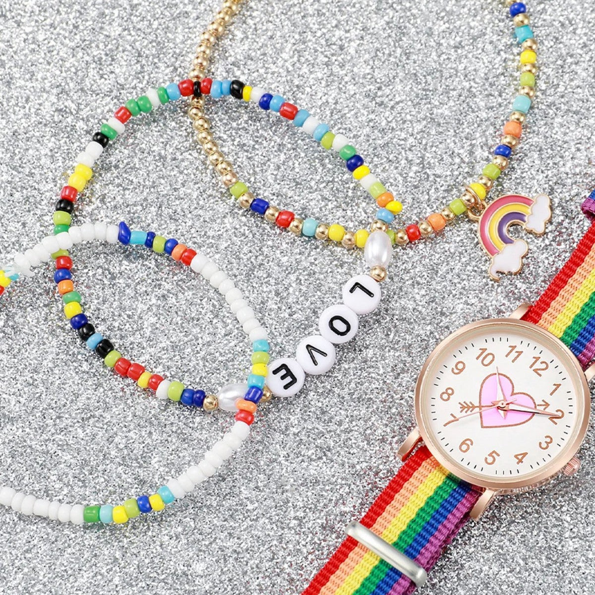 Rainbow Strap montre lumineuse pour les femmes