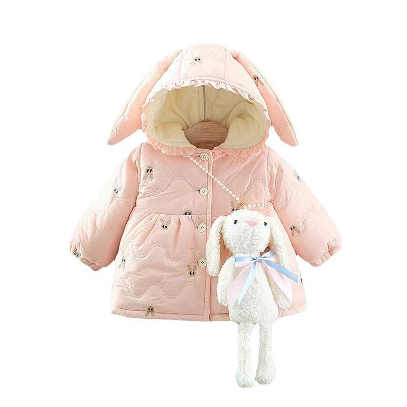 Filles Thickened Coton rembourré manteau d'hiver Vêtements pour enfants coton rembourré Veste Western