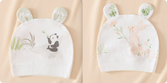 Chapeau bébé porte de protection en coton double couche