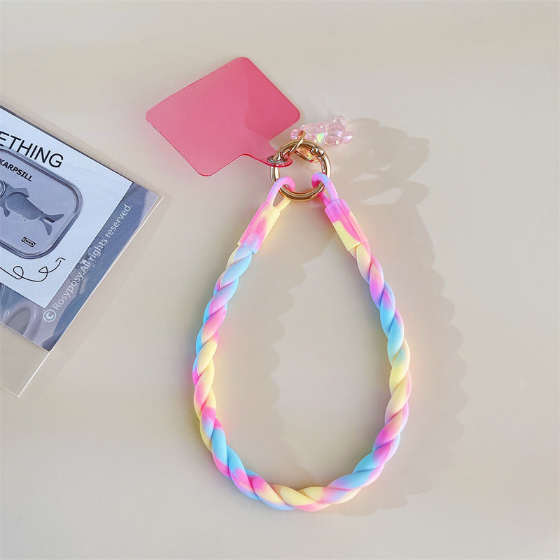 Court téléphone mobile Lanyard Lumineux ours pendentif Clip Anti-perte Wrist Sangle ornements Univ