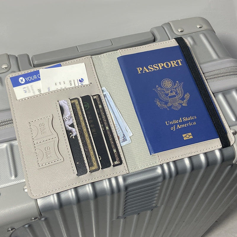 Couverture de passeport multicartes