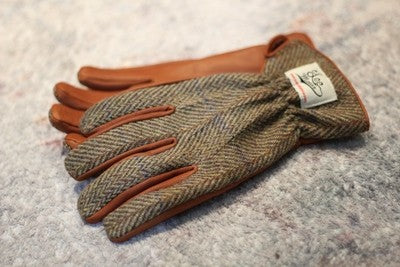 Protection contre le froid dans les gants en cuir tweed