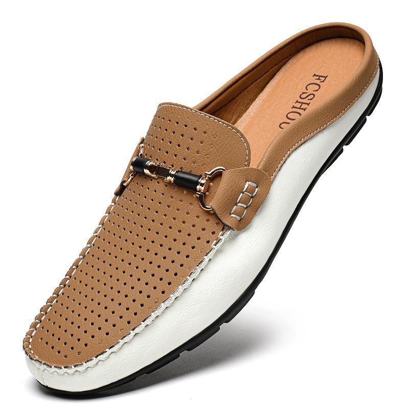Chaussures en cuir de grande taille Hommes Chaussures respirantes