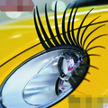 Sticker de cils de phare Voiture Cils de voiture Faux cils Auto Sticker électrique Eye Stick