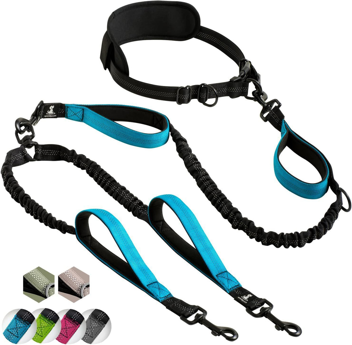 Amazon Pet Supplies Fitness Sports Running Leash Multifonctionnel Leash Dog Leash Vente en gros