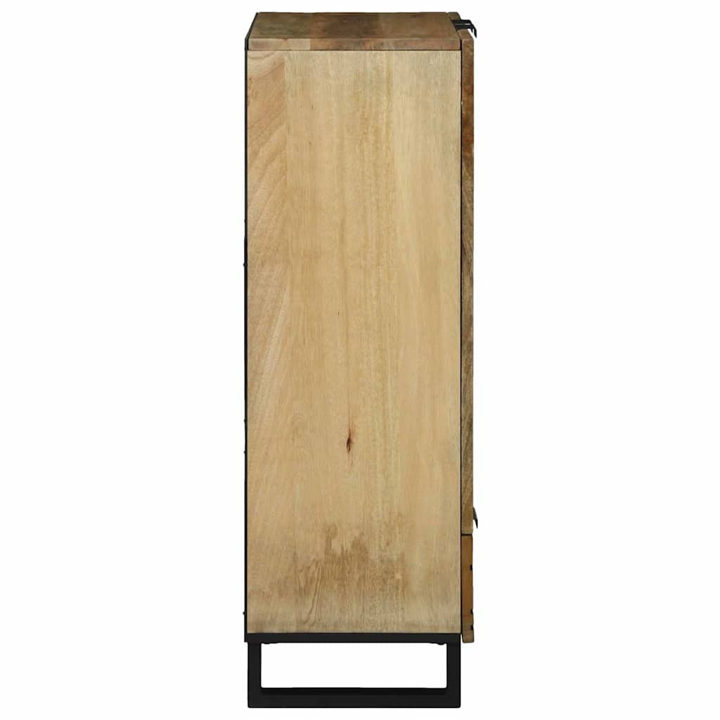 Haut-bord 60 x bois de mangue solide Armoires de rangement médias