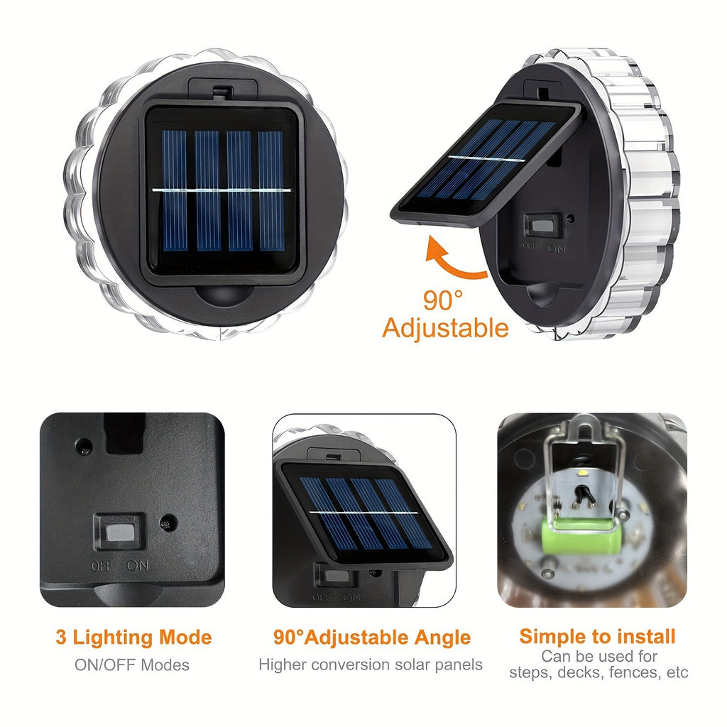 Extérieur Cour LED solaire Petal lumière murale