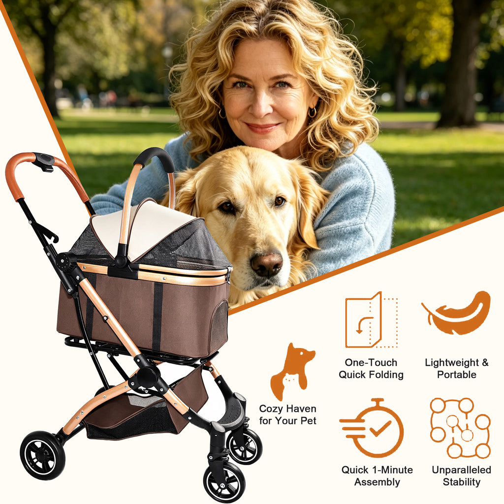 Poussette pour chiens et chats