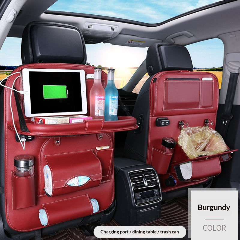 Sac de rangement en cuir pour voiture Pouch pliable