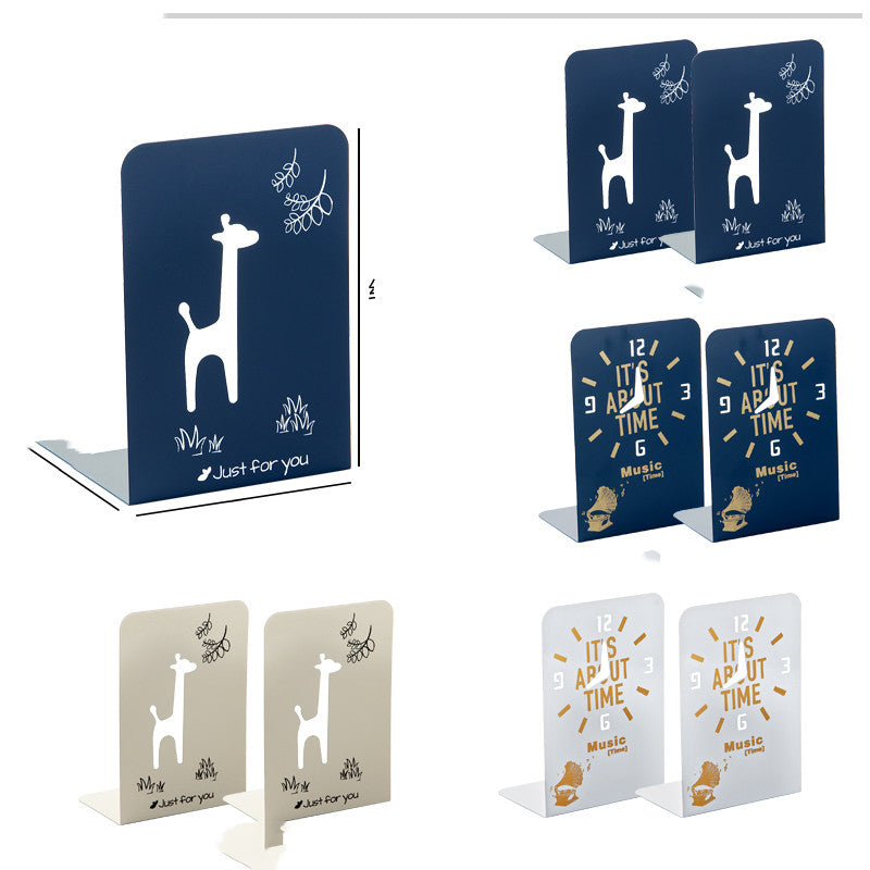 Étudiant Cartoon Stand Bookshelf Office Storage Bookshelf Desktop Bookends