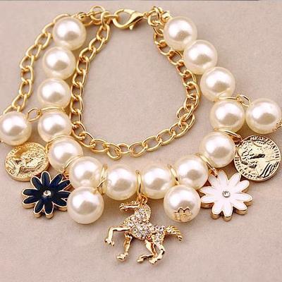 Bracelet de fleurs de perles