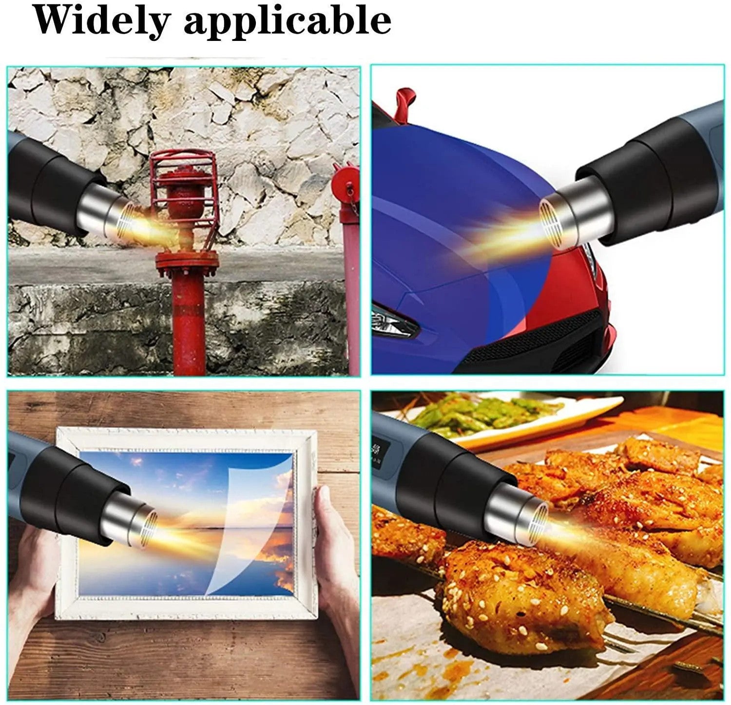 2KW Professional Air Gun Heat Gun Variable Temperature Control Paint Deleter