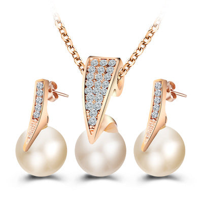 Ensemble de collier de fausse perle 2 pièces