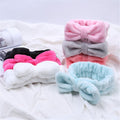 Bande de cheveux Coral Velvet Bow Cross