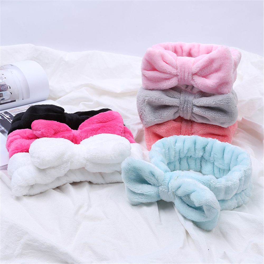 Bande de cheveux Coral Velvet Bow Cross