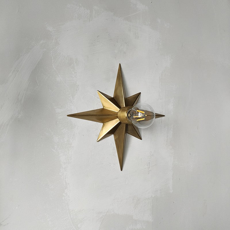 Léger plafond en cuivre massif de style américain en trois dimensions Étoile Craftwork