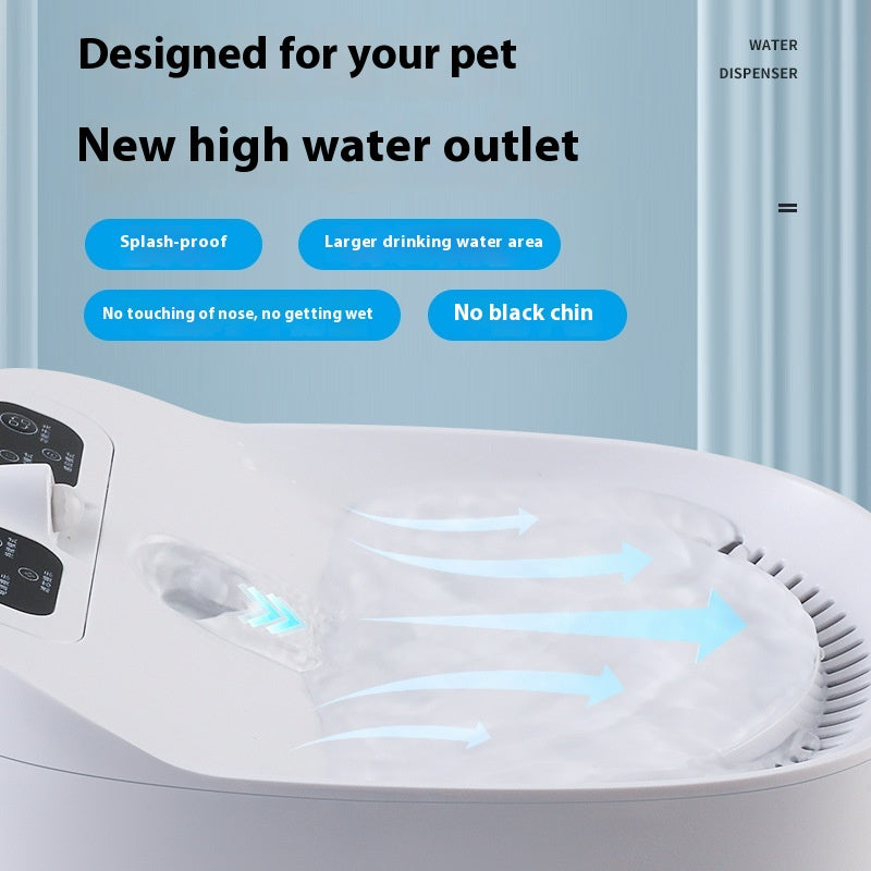 Distributeur d'eau amovible pour animaux de compagnie de grande capacité
