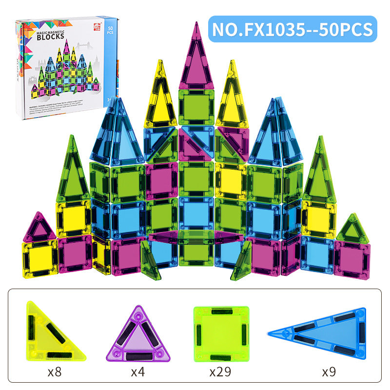 Magnetic Tile Jouet d'assemblage éducatif pour enfants