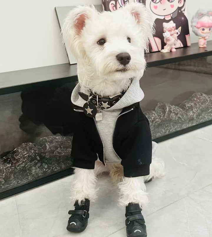 Vêtements de chien faux deux pièces automnehiver chaud Schnauzer Bichon Teddy Shiba Inu Westie Pet