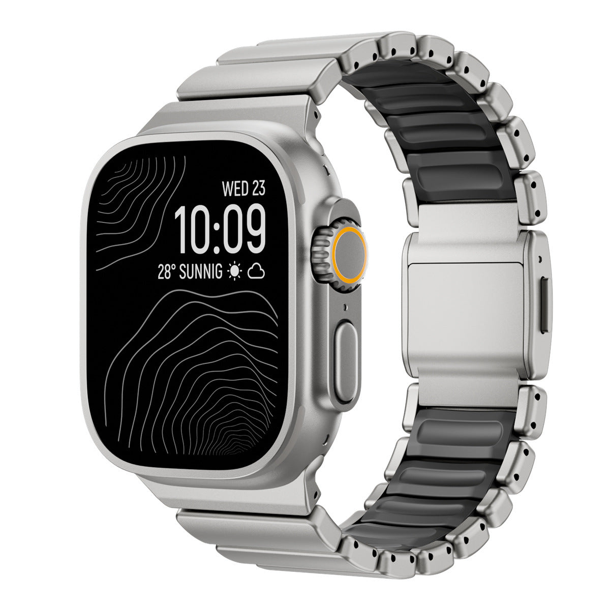 Bracelet magnétique de montre en titane