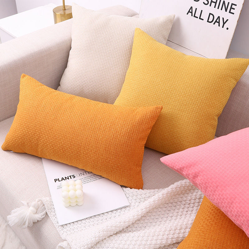 Coussin en coton et lin