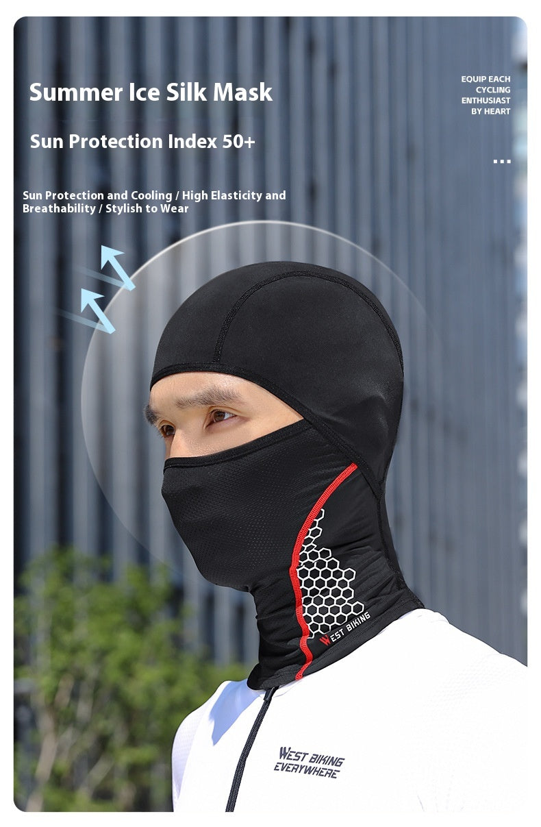 Chapeau d'équitation de moto Ice Silk Full Face