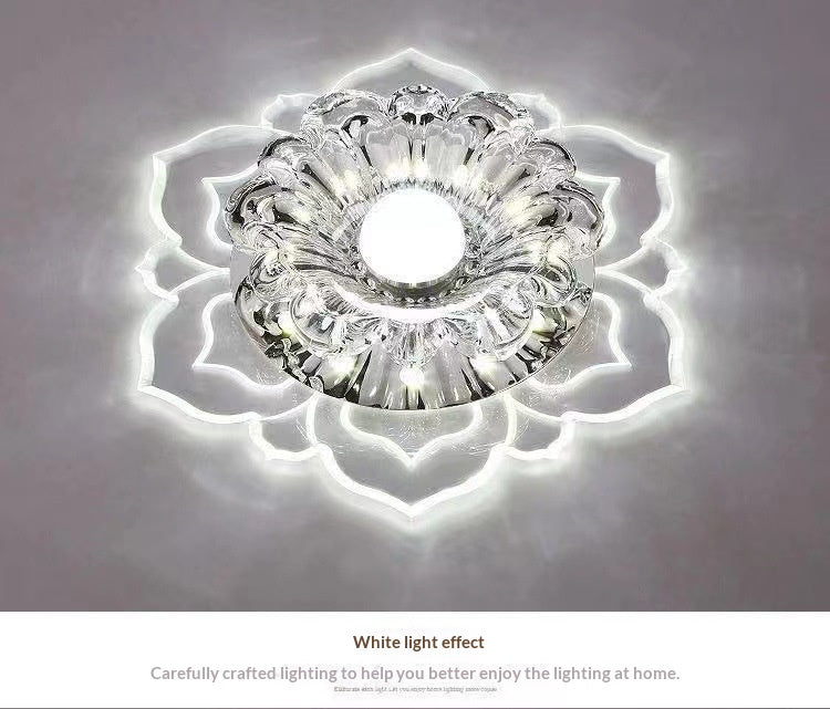 Cristal couloir couloir lumière minimaliste moderne Spotlight LED encastré fixation