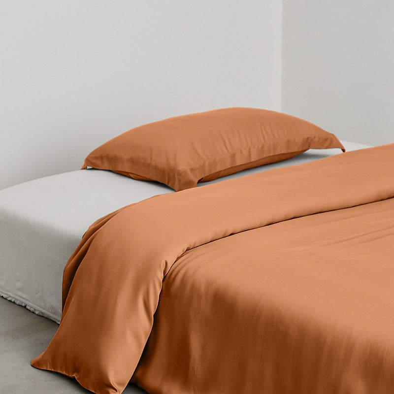 Feuille de lit simple en soie glacée