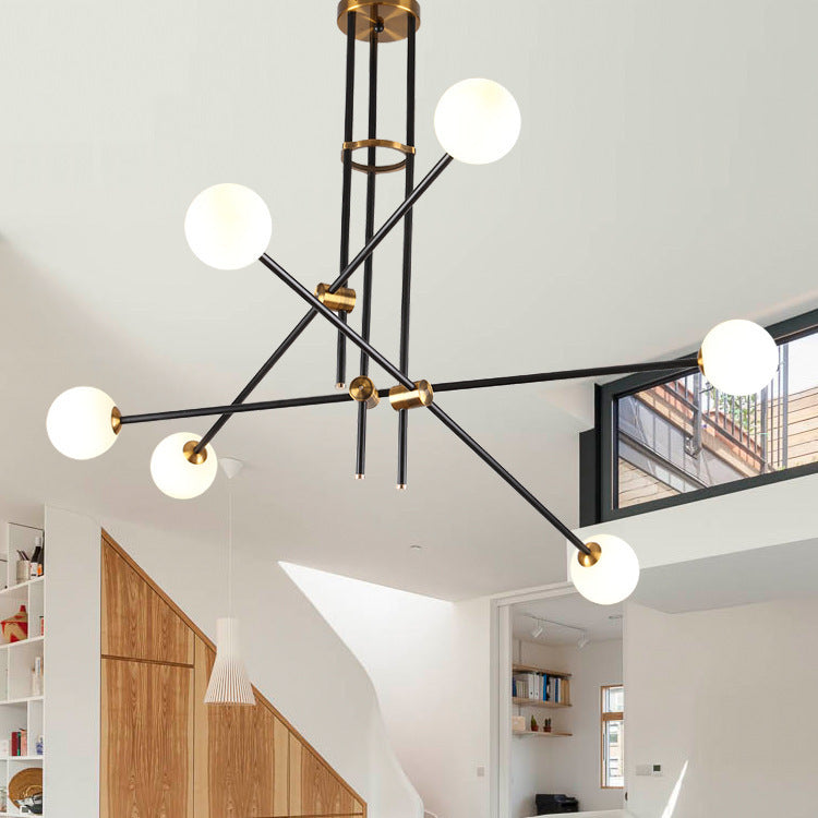 Rétro LED style européen Lustre élégant et minimaliste
