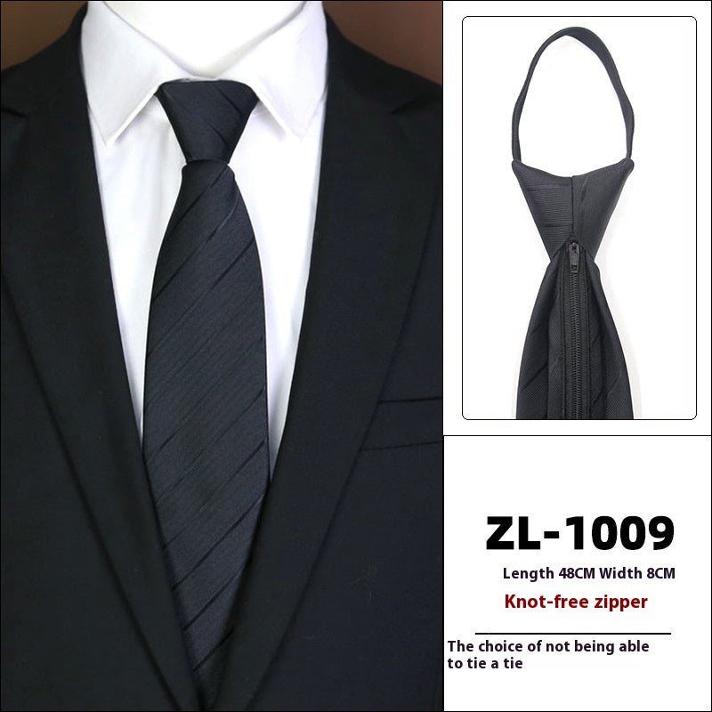 L'usure formelle pour hommes Business Zipper Tie-free