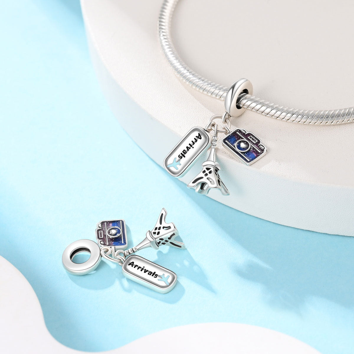 World Travel Series Collier pendentif bricolage et accessoires bracelet