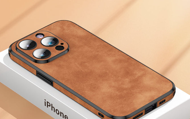 Téléphone portable Shell pour IPhone Simple Sheepskin haute sensibilité masculine
