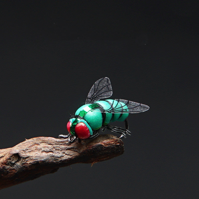 Pêche Bâton flottant Eau Bionic Fly Road Sous-bâton Bâton mouche Insecte faux Bâton artificiel