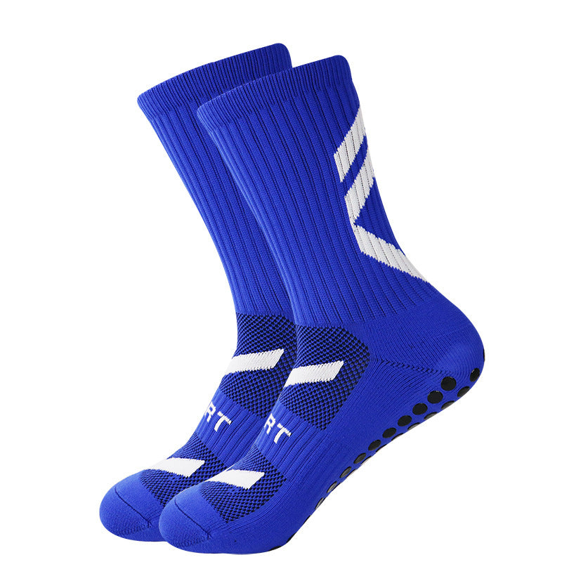 Chaussettes de sport antidérapantes épaissies de football moyen
