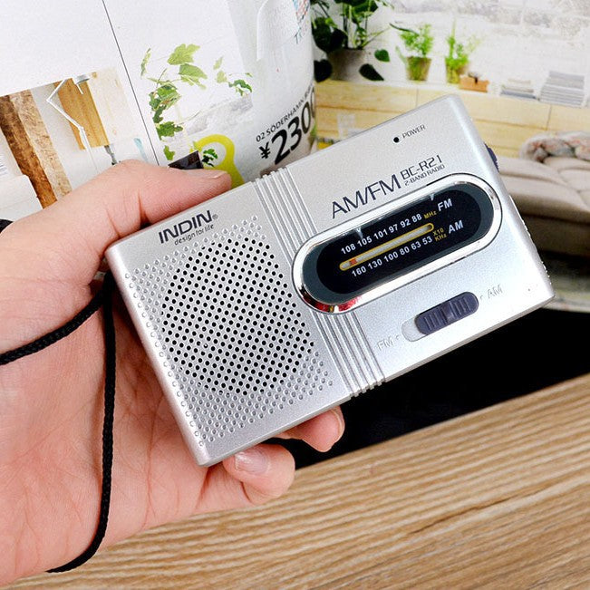 Mini Portable Two-Band Multi-Function Radio for Seniors