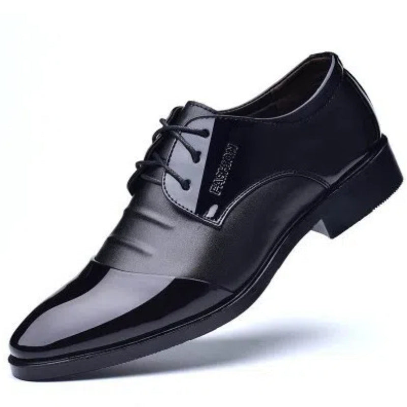 Chaussures en cuir pour hommes British Style Noir