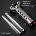 Alloy Metal Magazine Outdoor Shooting Charge automatique Slingshot