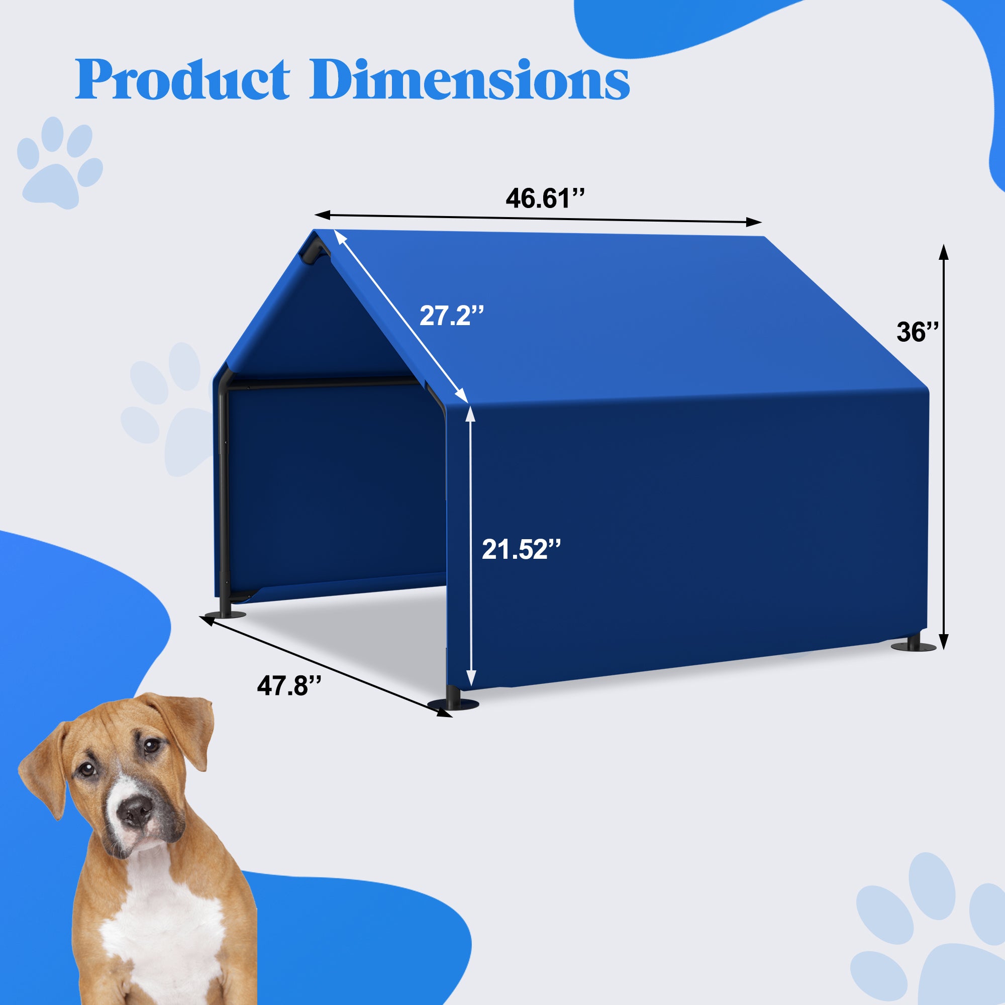Tente extérieure pour petits chiens moyens