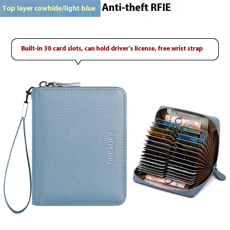 Porte-cartes Guangzhou Banyanu en cuir femme
