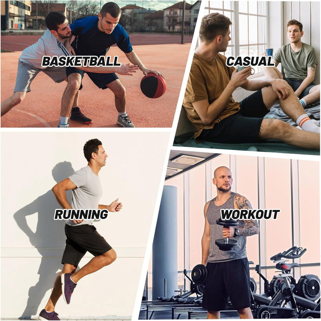 L'été des hommes en plein air enroulé rapide à sec respirant poche Casual Basketball courir F
