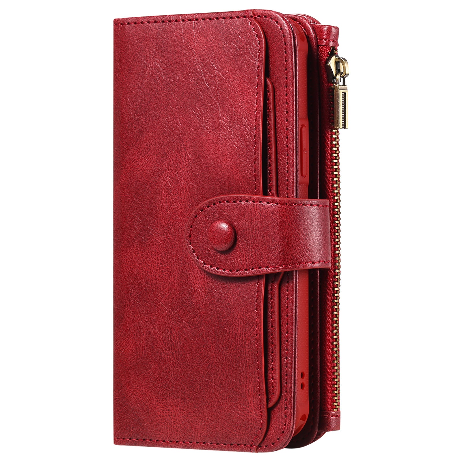 Applicable à 16 Mobile Phone Leather Case Retro Multi-fonction Card Wallet Split magnétique