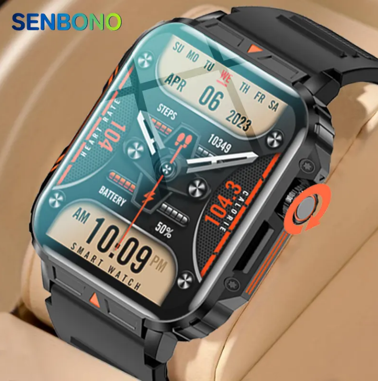 L81 Outdoor Sports Square Smartwatch Réponse Appeler Big Batterie Fitness Tracker Waterproof Sm