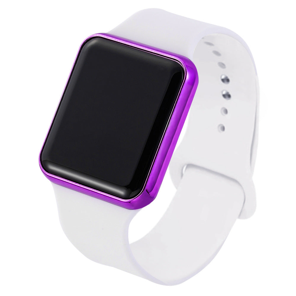 Silica Gel Montre électronique Imperméable Bracelet Étudiant Montre