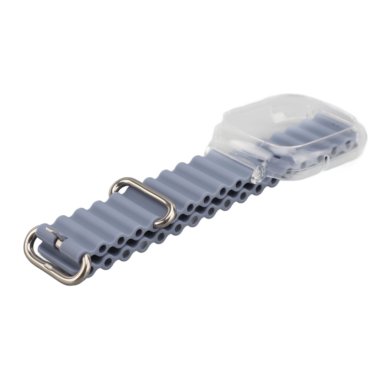 Bracelet de remplacement de silicone pour montre 4 avec cadre de PC transparent Soft réglable rapidement